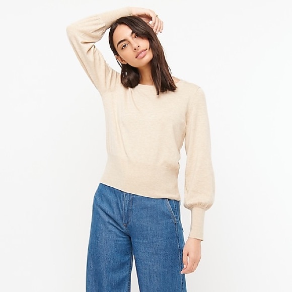 J. Crew Balloon Sleeve Sweater - Picture 3 of 9